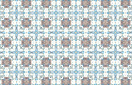 White Ethnic pattern. Abstract kaleidoscope fabric design.の写真素材