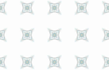 White Ethnic pattern. Abstract kaleidoscope fabric design.の写真素材