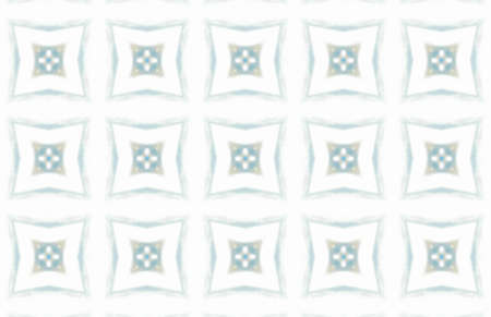 White Ethnic pattern. Abstract kaleidoscope fabric design.