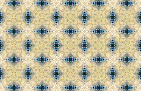 Colored Ethnic pattern. Abstract kaleidoscope fabric design.の写真素材