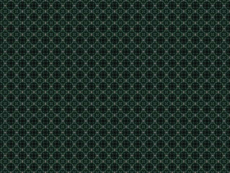 Green Ethnic pattern. Abstract kaleidoscope fabric design.の写真素材