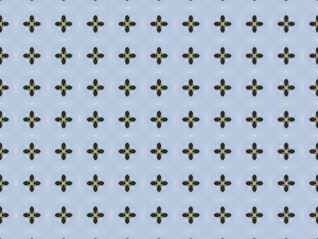 Blue Ethnic pattern. Abstract kaleidoscope fabric design.の写真素材