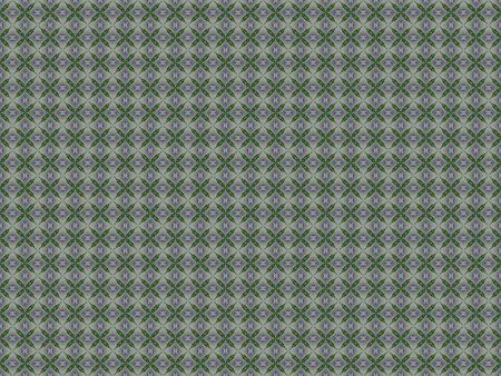 Green Ethnic pattern. Abstract kaleidoscope fabric design.