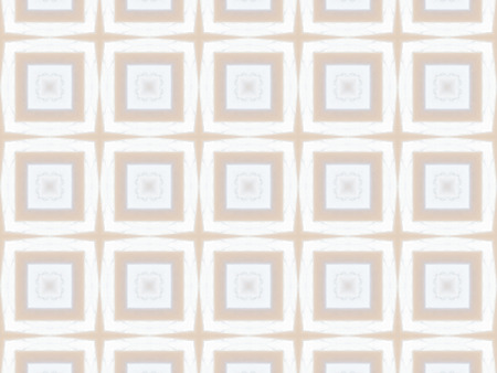 White Ethnic pattern. Abstract kaleidoscope fabric design.の写真素材