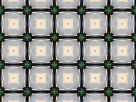 Blue Ethnic pattern. Abstract kaleidoscope fabric design.の写真素材