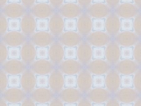 Green Ethnic pattern. Abstract kaleidoscope fabric design.の写真素材