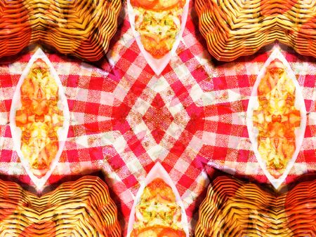 orange color drawing in kaleidoscope pattern - orange color drawing in kaleidoscope pattern for...