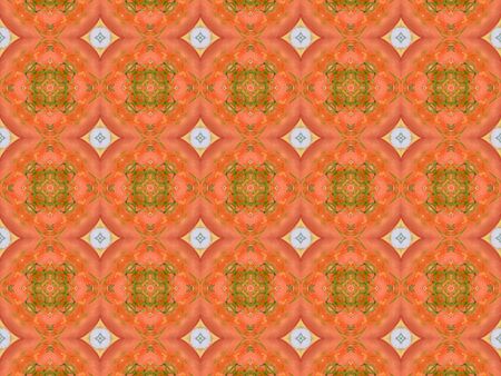 orange color drawing in kaleidoscope pattern - orange color drawing in kaleidoscope pattern for...