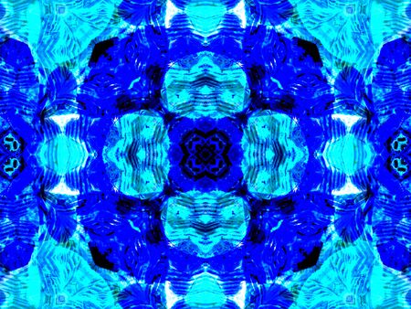 blue color drawing in kaleidoscope pattern - blue color drawing in kaleidoscope pattern for...