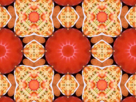orange color drawing in kaleidoscope pattern - orange color drawing in kaleidoscope pattern for...