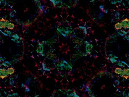 Colorful seamless mandala design abstract kaleidoscope backgroundの写真素材
