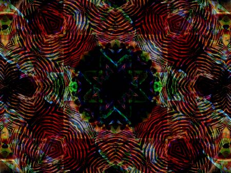 Colorful seamless mandala design abstract kaleidoscope background