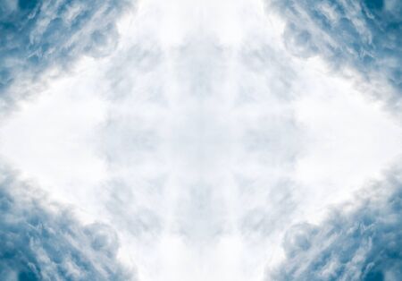 blue color drawing in kaleidoscope pattern - blue color drawing in kaleidoscope pattern for backgroundの写真素材