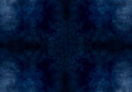blue color drawing in kaleidoscope pattern - blue color drawing in kaleidoscope pattern for backgroundの写真素材