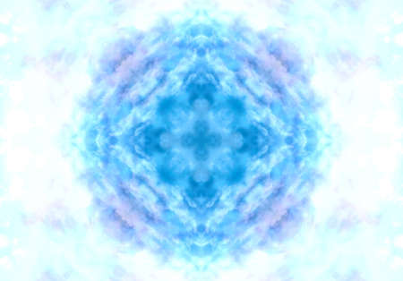 blue color drawing in kaleidoscope pattern - blue color drawing in kaleidoscope pattern for backgroundの写真素材