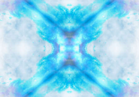 blue color drawing in kaleidoscope pattern - blue color drawing in kaleidoscope pattern for backgroundの写真素材