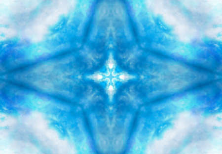 blue color drawing in kaleidoscope pattern - blue color drawing in kaleidoscope pattern for backgroundの写真素材