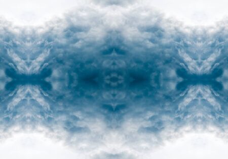 blue color drawing in kaleidoscope pattern - blue color drawing in kaleidoscope pattern for backgroundの写真素材