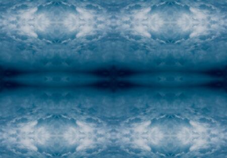 blue color drawing in kaleidoscope pattern - blue color drawing in kaleidoscope pattern for backgroundの写真素材