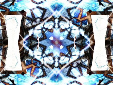 Ethnic pattern. Abstract kaleidoscope fabric design texture