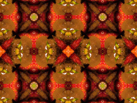Colorful seamless mandala design abstract kaleidoscope backgroundの写真素材