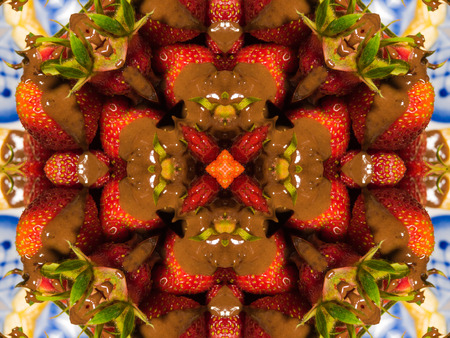 Colorful seamless mandala design abstract kaleidoscope backgroundの写真素材