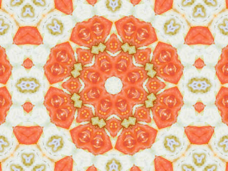 Colorful seamless mandala design abstract kaleidoscope backgroundの写真素材