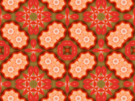 orange color drawing in kaleidoscope pattern - orange color drawing in kaleidoscope pattern for...
