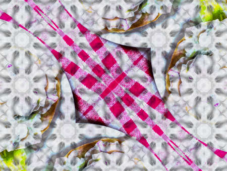 Seamless background texture from kaleidoscope Without mesh.の写真素材