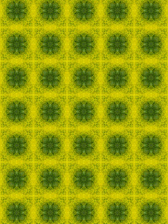 Green abstract kaleidoscope background texture, star design