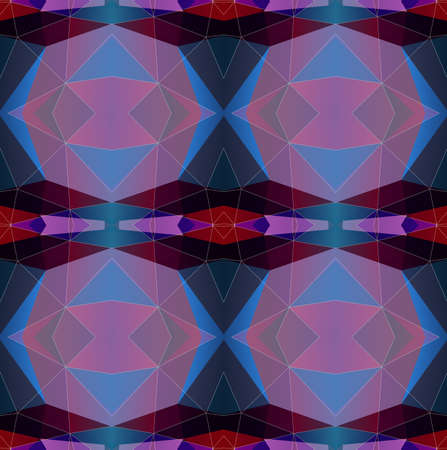 Abstract kaleidoscopic texture or background pattern design, purple colorの写真素材