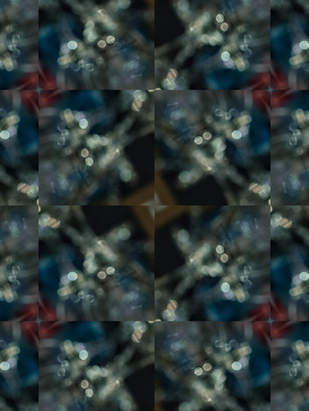 Brown Ethnic pattern. Abstract kaleidoscope fabric design.