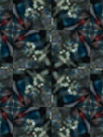 Brown Ethnic pattern. Abstract kaleidoscope fabric design.