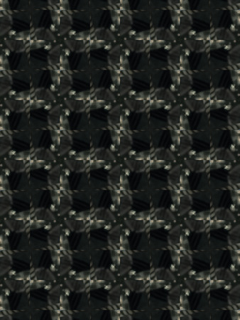 Brown Ethnic pattern. Abstract kaleidoscope fabric design.
