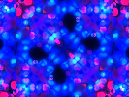 Light blue abstract kaleidoscope seamless background patternの写真素材