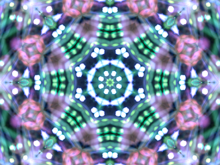 Abstract kaleidoscopic texture or background pattern design, purple colorの写真素材