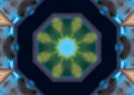 abstract colorful seamless pattern kaleidoscope, star paintingの写真素材