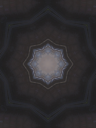 Light grey abstract kaleidoscope seamless background patternの写真素材