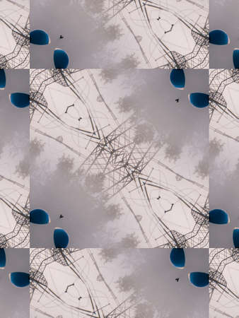 Pattern of macro kaleidoscope abstract background paternの写真素材
