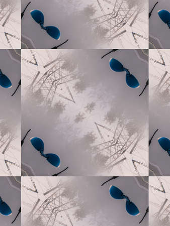 Pattern of macro kaleidoscope abstract background patern