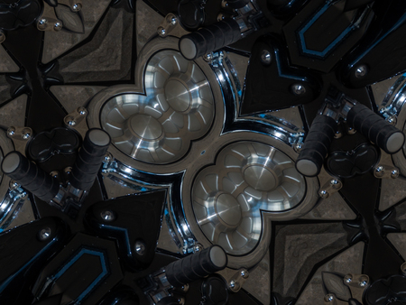 Light grey abstract kaleidoscope seamless background patternの写真素材