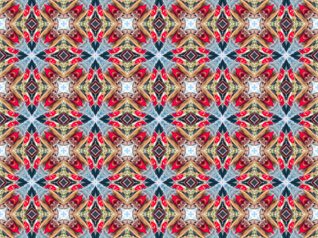 Colorfull abstract Kaleidoscopic pattern texture, star backgrondの写真素材