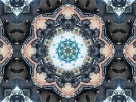 Colorfull abstract Kaleidoscopic pattern texture, star backgrond