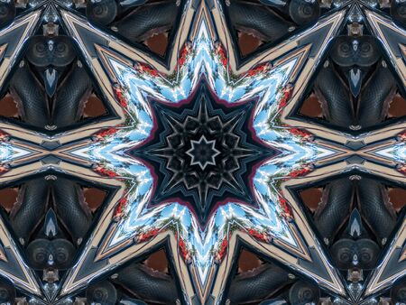 Pattern of macro kaleidoscope abstract background patern