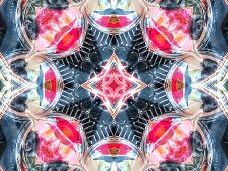 Abstract background pattern made from petals rose flowers.