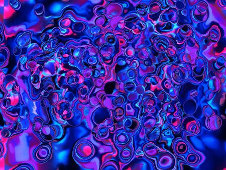 Light blue kaleidoscope background pattern, star and flower paintingの写真素材