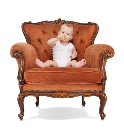 picture of adorable baby boy with lollipop の写真素材