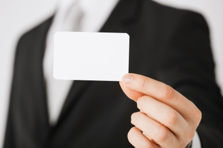 picture of man hand with blank paper