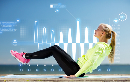 fitness and lifestyle concept - woman doing sports outdoors fitness and lifestyle concept - woman doing sports outdoors