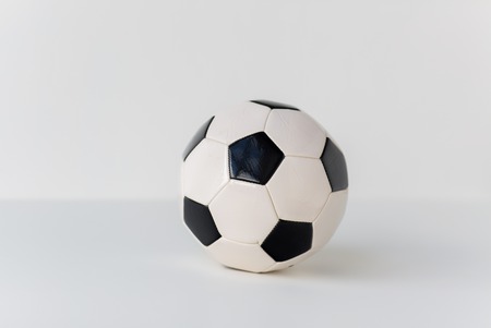 sport, soccer, football and sports equipment concept - close up of ballの写真素材